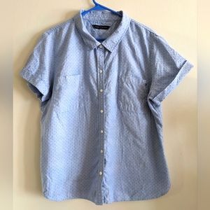 Polka-dot Cotton short sleeved button up